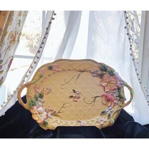 Fitz and Floyd Garden Rhapsody Oval Platter Retired